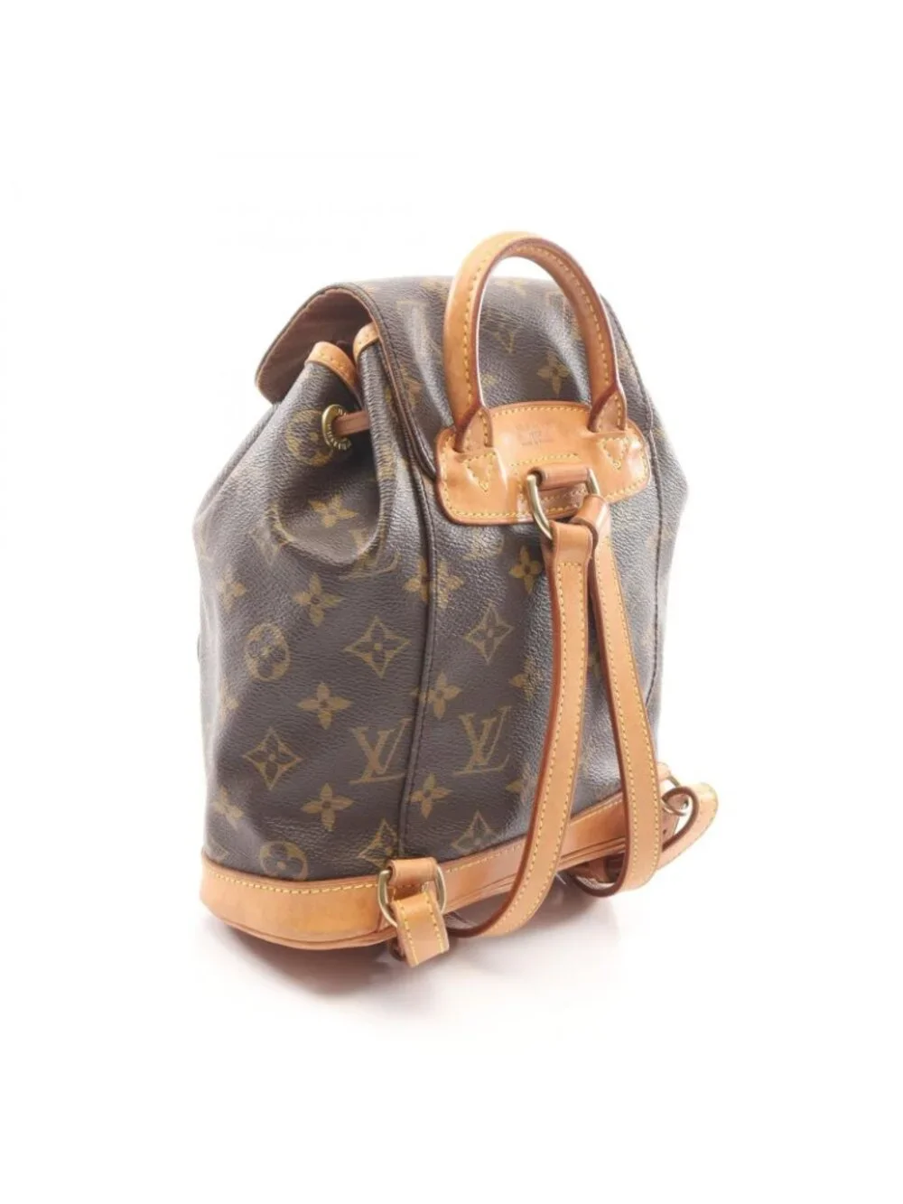 Louis Vuitton Backpack Mini Montsouris Monogram Canvas Leather